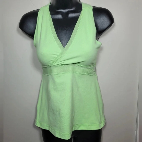 Lululemon Wrap Front Running Tank Green sz 2 - Picture 1 of 9